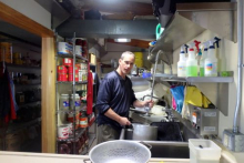 Doing Dishes at Summit Station