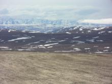 view from Dalton Highway just North of TFS in late May