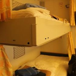 These are the bunkbeds aboard the Polarstern. Our set up on the Fedorov is very similar.