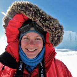 Emma Weitzner in Antarctica 