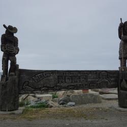 Welcome to Nome with a view of the Bering Sea.