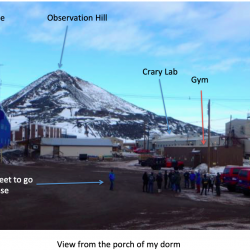 view of buildings at McMurdo Station, Antarctica