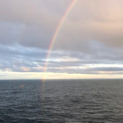 Rainbow at the end of the Drake Passage