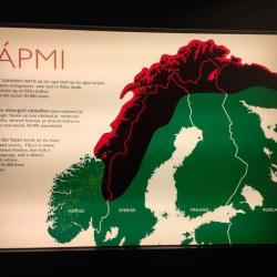 Map of Sapmi (the land of the Sami)