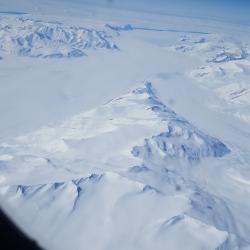 First view of Antarctica from the plane