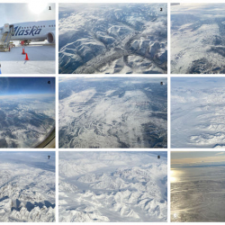 Flight home photo collage