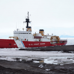 The PolarStern Icebreaker in McMurdo Station