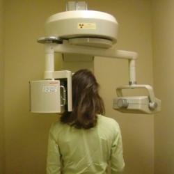 Alex getting a Pano x-ray.  