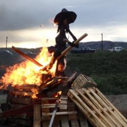 Burning the Witch for St. John's Eve