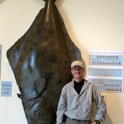 Bill With Giant Halibut