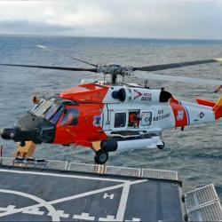 US Coast Guard Sikorsky MH-60T Jayhawk Landing on USCGC Healy
