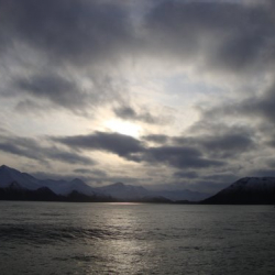 The sun was gorgeous when we arrived off Dutch Harbor