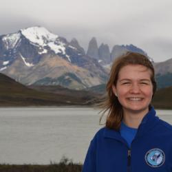 Claire at Torres del Paine