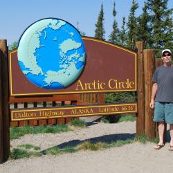 Mr. Wood at the Arctic Circle