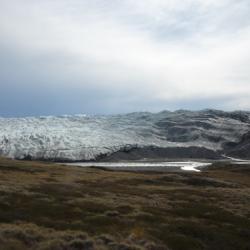 Ground Level View of the Edge of the Glacier