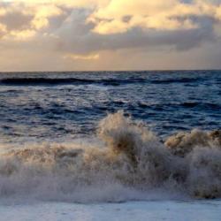The Chukchi Sea this afternoon.  The weaves were even higher than last evening.