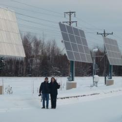 Cold Climate Housing Research Center Photovoltaic Array. February 9, 2012