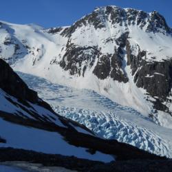  A morning view of the glacier