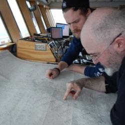 Captain Sebastian Paoni and First Mate Pete Kaple chart a new course