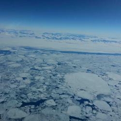 Sea Ice visible from the C-130 window